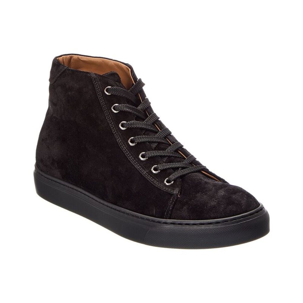 Harry's Of London Thomas P High Suede Sneaker, Black